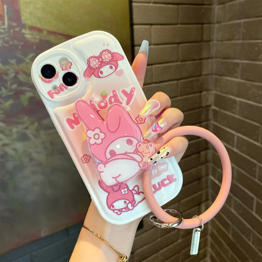 适用【苹果/华为/oppo/vivo小米】翘屁股美乐蒂太空壳气垫手机壳