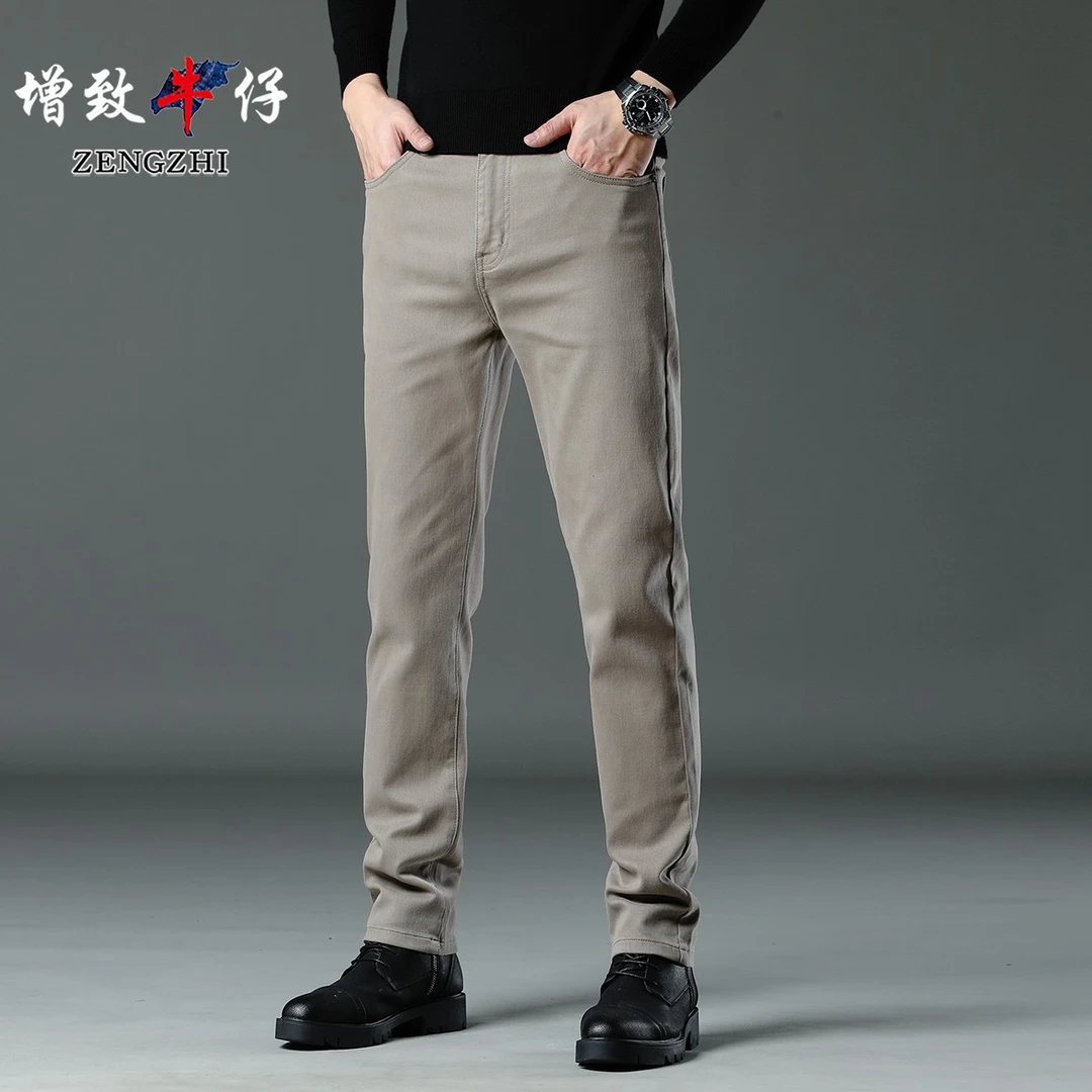 ZENGZHI/增致牛仔春夏薄新款男士高端商务休闲修身直筒休闲裤Q61