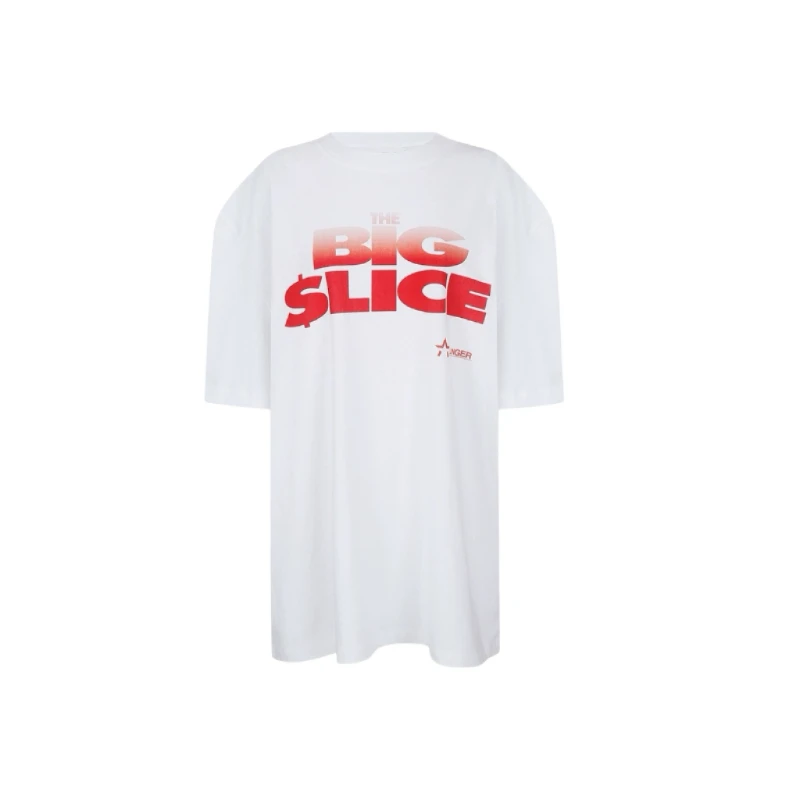 LALIN2024ss 新款字母渐变印花圆领宽松休闲百搭中性情侣款T恤