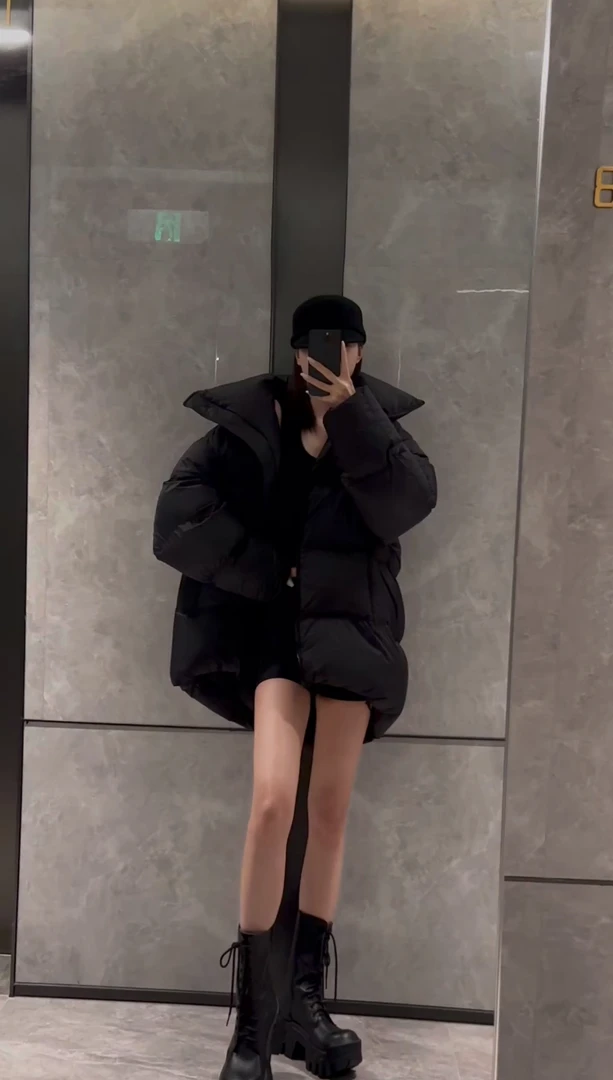 LALIN 23FW 一件过冬 极简软糯蓬松感中长款保暖廓形羽绒服
