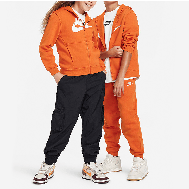 Nike/耐克 2024季新款大童加绒连帽针织外套 FD2990-893