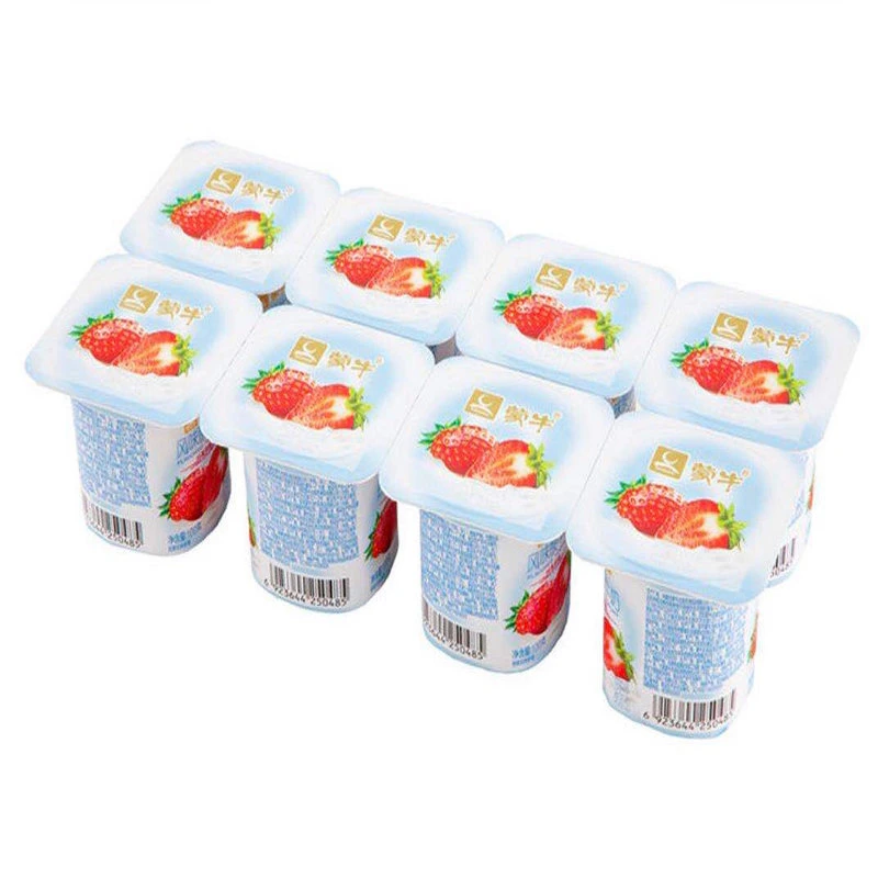 蒙牛风味酸牛奶草莓果粒 100g*8杯/组