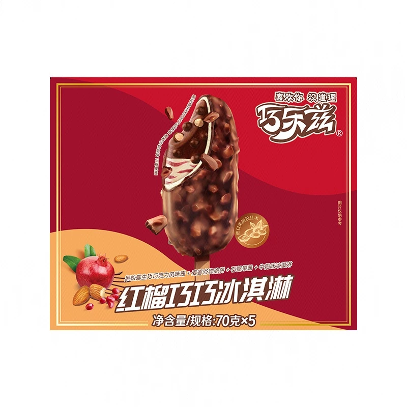 巧乐兹红榴巧巧冰淇淋 70g*5支/盒
