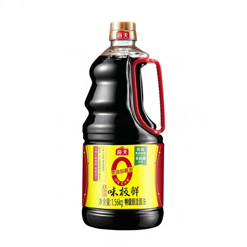 海天0添加味极鲜特级酿造酱油 1.56kg/瓶