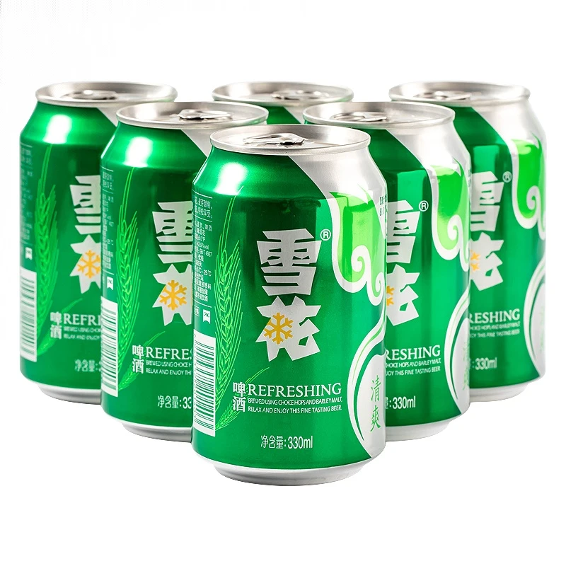 雪花清爽啤酒 330mL*6罐
