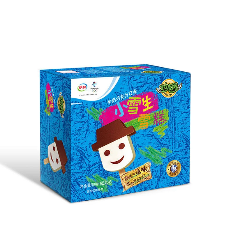 伊利妙趣优秀小雪生牛奶巧克力雪糕65g*6支