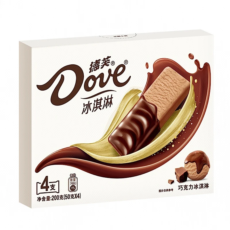 德芙巧克力冰淇淋200g(50g*4)/盒