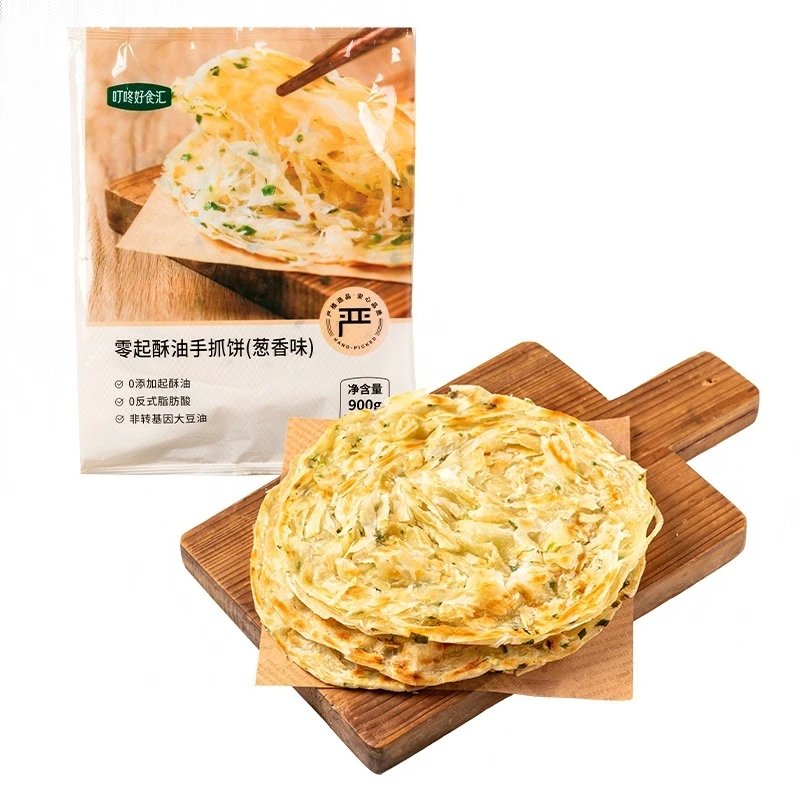 【2件】叮咚V5零起酥油手抓饼（葱香味） 900g*2