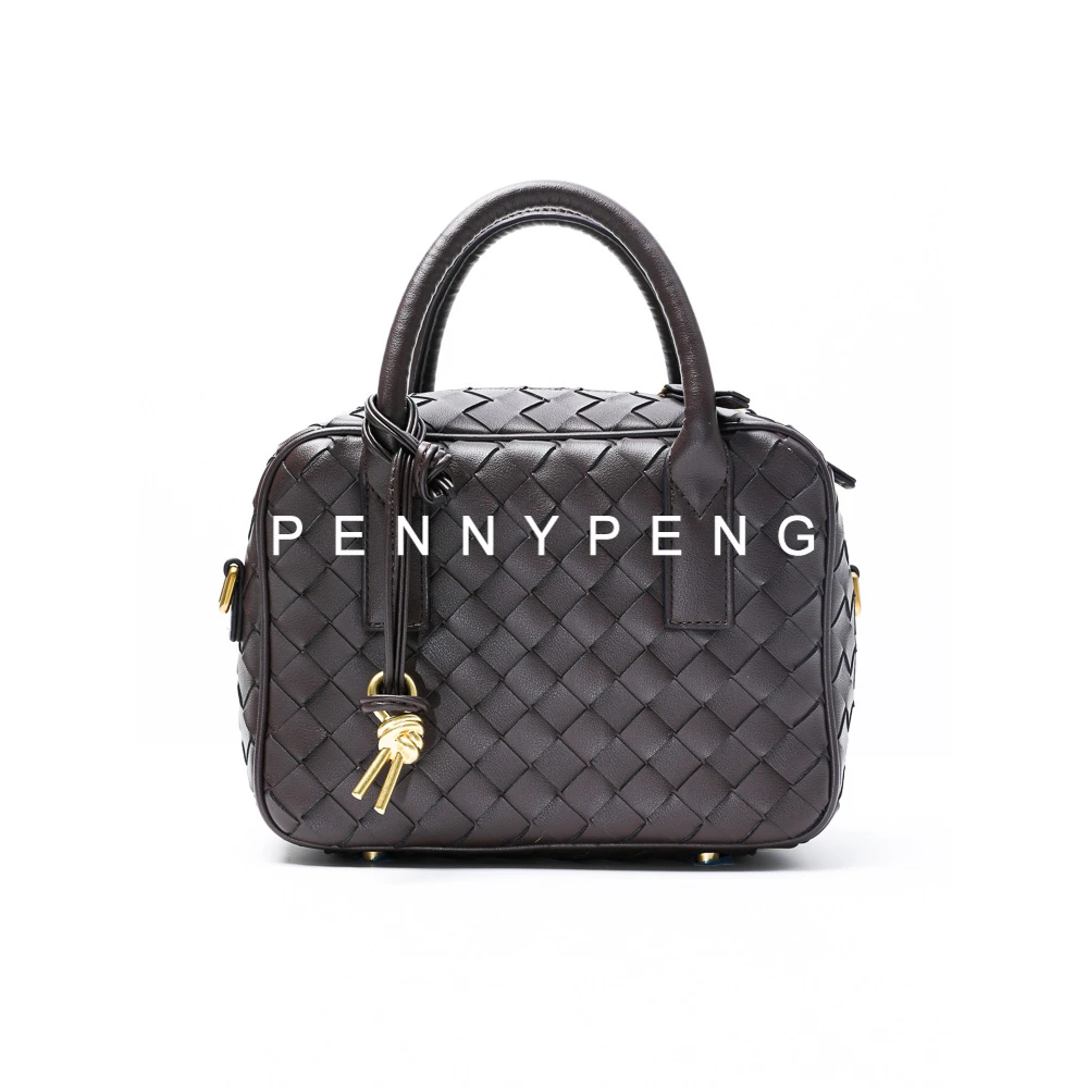 PENNY PENG ”比利时假期“ 牛皮编织小方包 DF02005