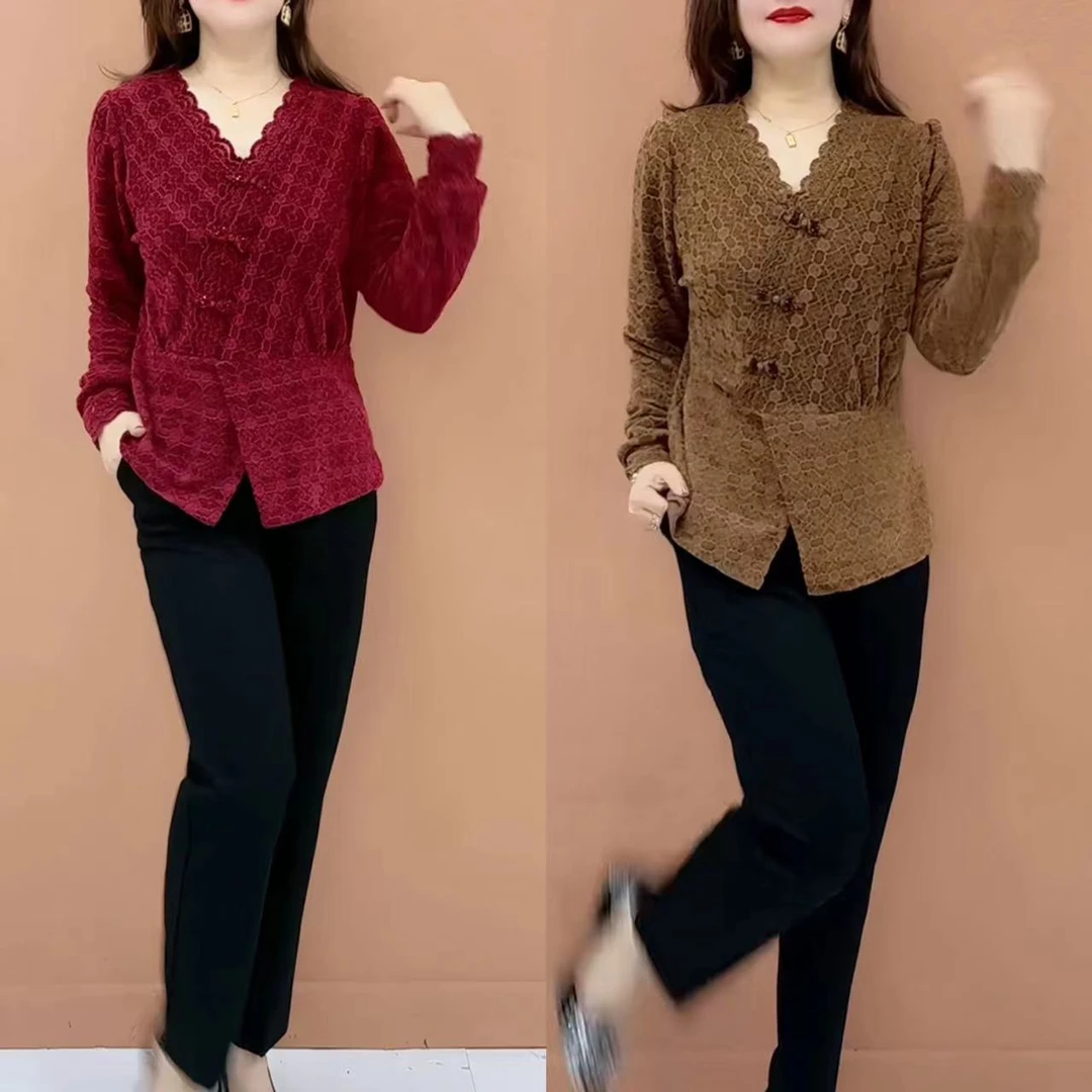 气质显瘦时尚百搭短款蕾丝衫