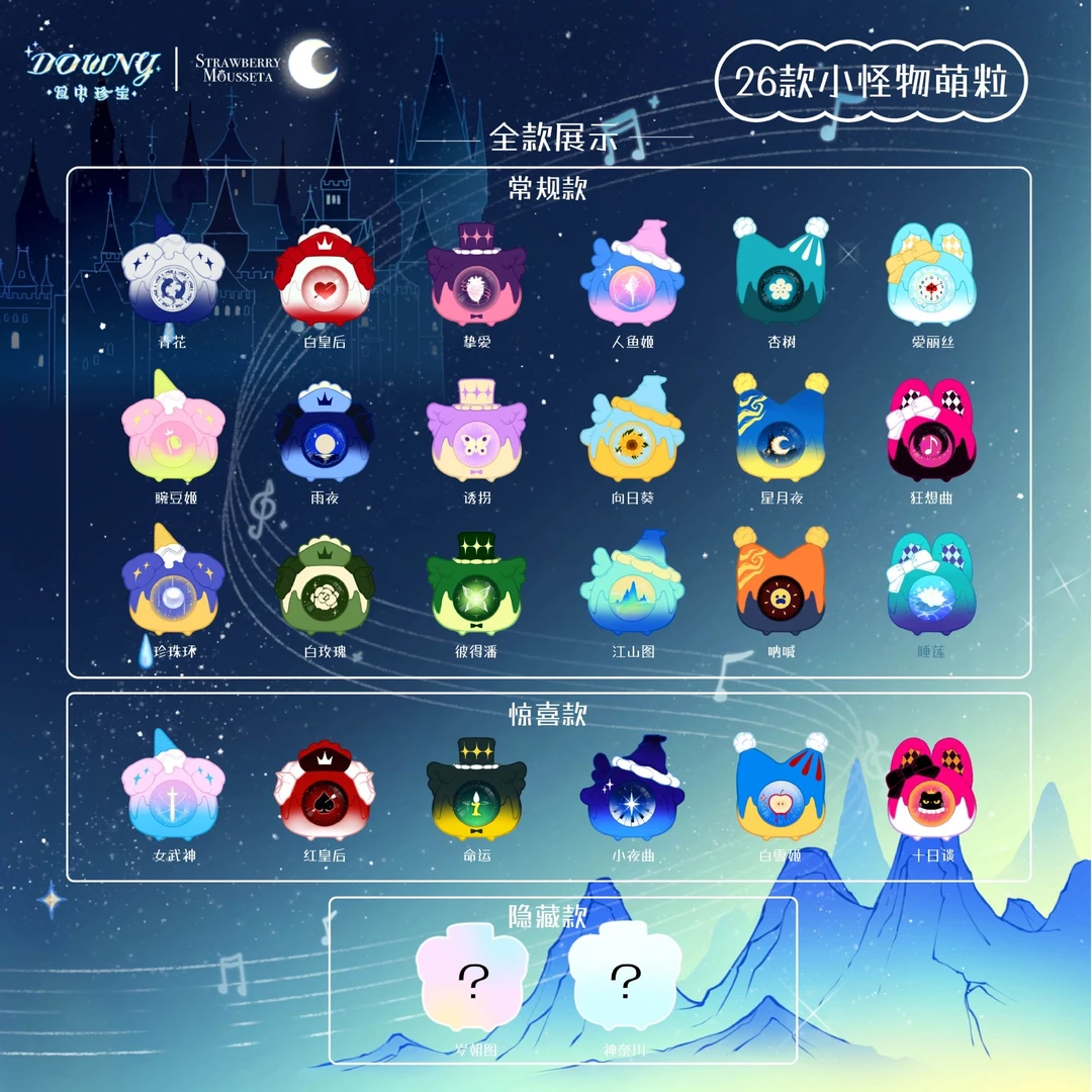 白日梦二代萌粒目中珍宝系列盲袋盲盒