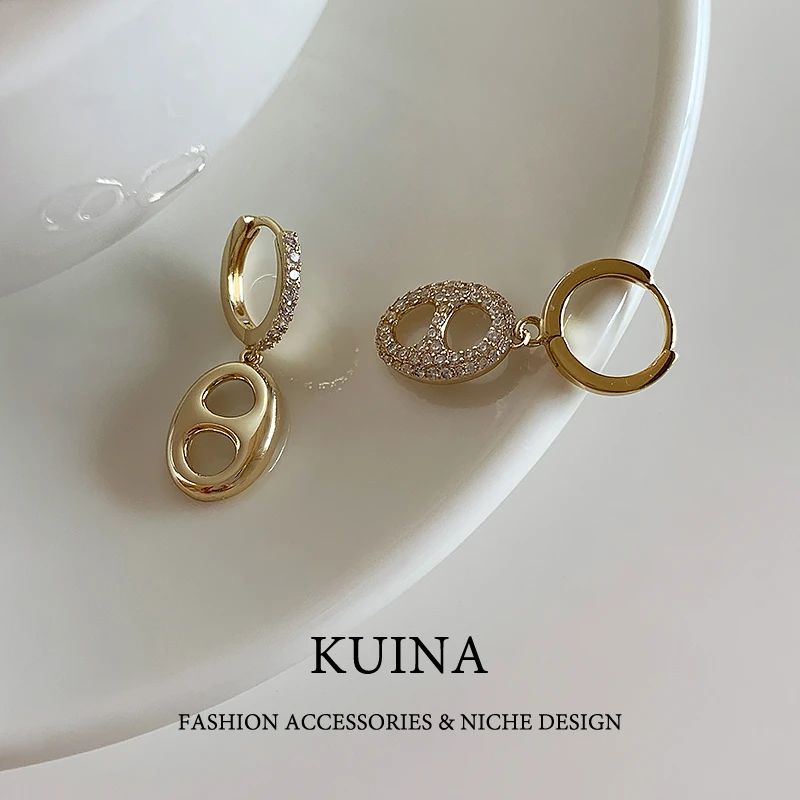 铜合金耳饰 金色小巧精致新款耳钉气质百搭时尚耳环耳饰59643