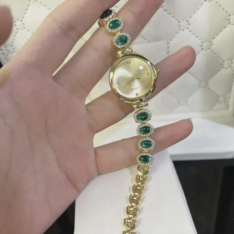 高级感小表盘手链腕表金色盘面女表——2239BDH