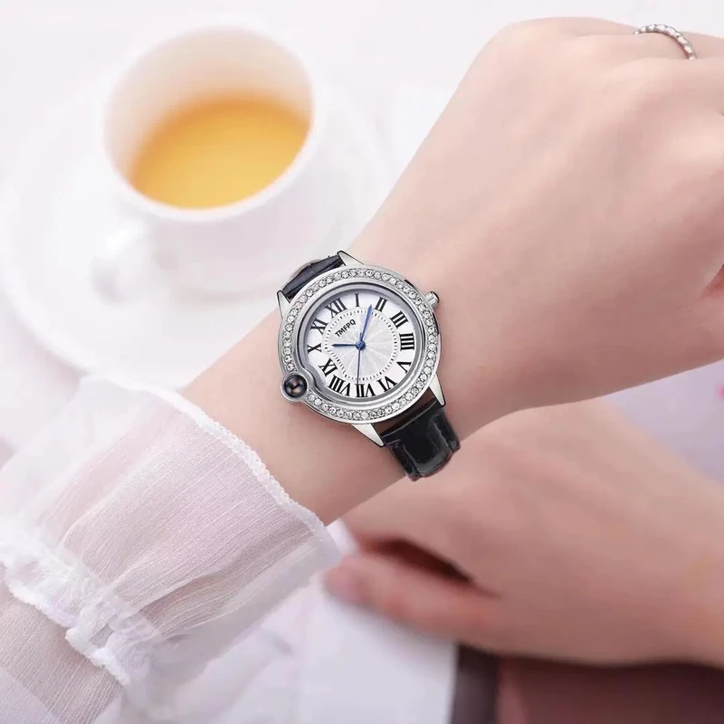 女表黑色精致简约告白气球女士BDH气质时尚手表-6612