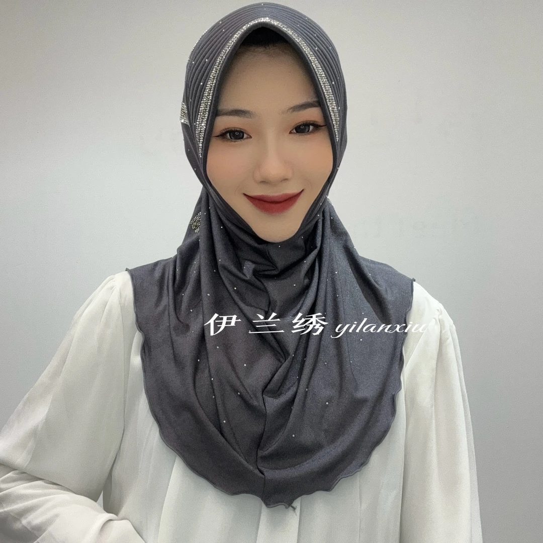 回族小姐姐软帽檐纱巾