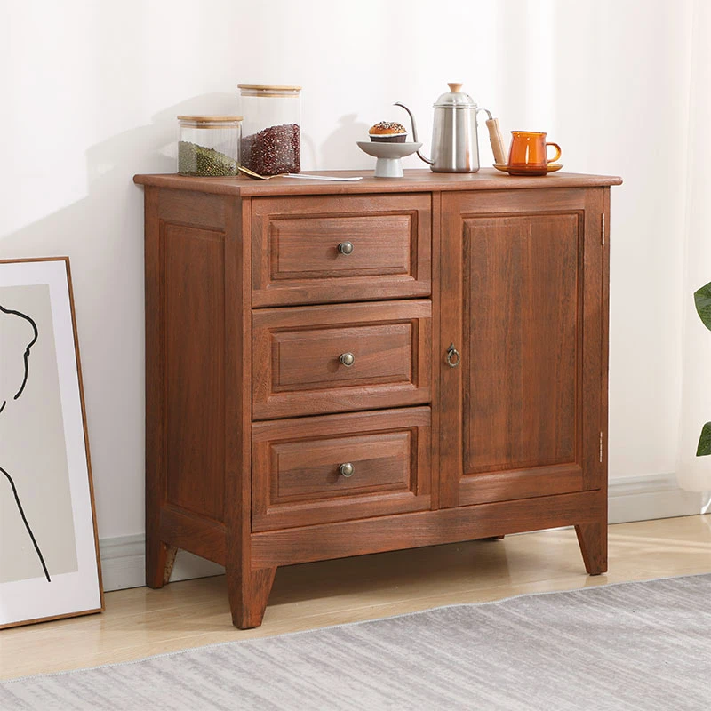 餐边柜长宽高80*38*74厘米美式收纳储物柜茶水柜