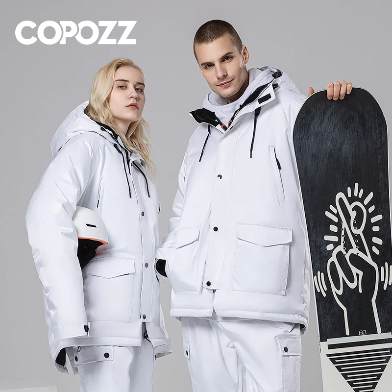 copozz滑雪服单板情侣工装双板滑雪卫衣男女上衣防水保暖雪服上衣