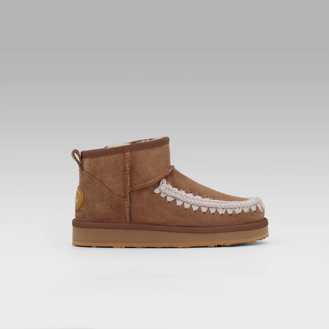 YELLOW EARTH秋冬新女士时尚保暖维多利亚手工迷你靴雪地靴LS06A