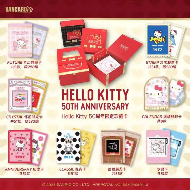 【拆盒】（涂涂）VANCARD'S万画云游「Hello Kitty 50周年限定珍藏卡」