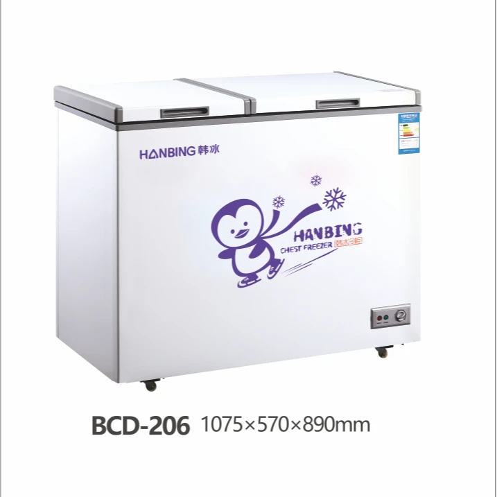 冰柜商用大容量冷柜冰箱冷藏展示柜保鲜冷冻两用岛柜卧式玻璃雪柜