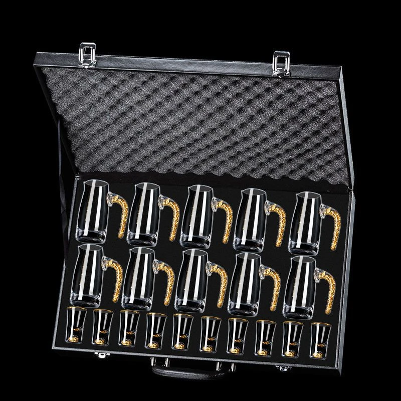 上档次分酒器套装高脚红酒杯白酒杯二两葡萄小白酒杯喝酒酒盅扎啤