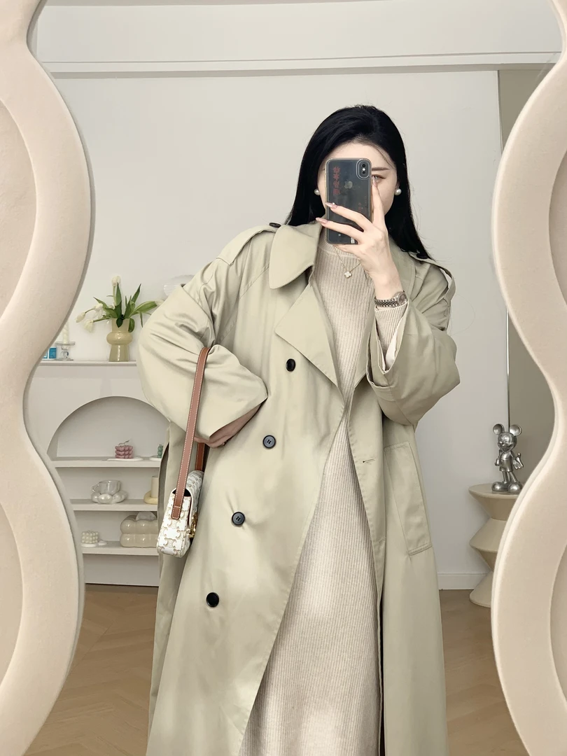 风衣外套/风衣外套女英伦过膝长款收腰显瘦大衣潮ins