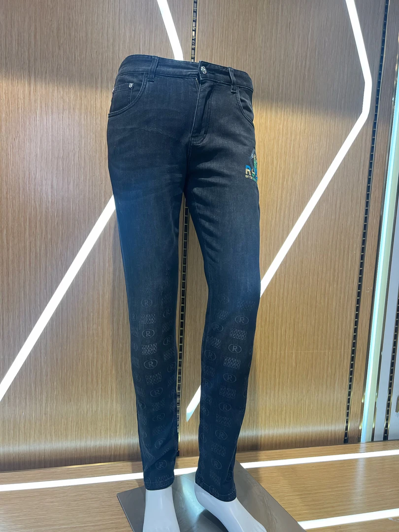 R9000上新高级感限定品牌LOGO长牛仔裤48035539