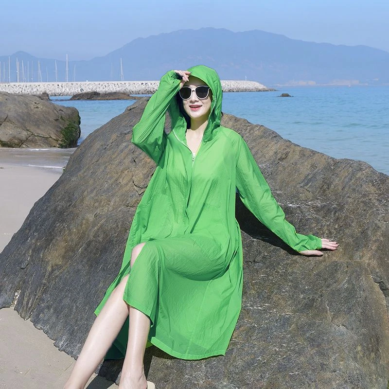 防晒衣女夏季夏新款高档户外防紫外线透气薄款韩版宽松防晒服外套