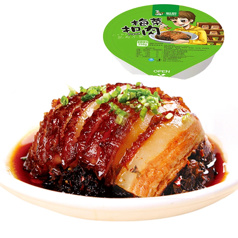 【聪厨】梅菜扣肉350g/盒 加热即食方便菜