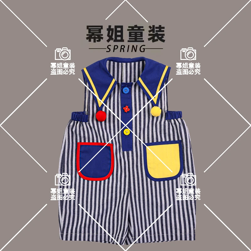 2024幂姐原创男童女童外穿裤子时尚休闲夏季渔夫裤243216