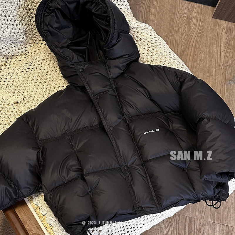 【羽绒服】极寒双倍充绒2023新款连帽儿童加厚保暖冬季90白鸭绒