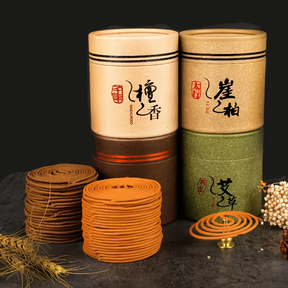 檀香艾草崖柏沉香香道驱蚊4小时家用檀香家用室内持久留香式