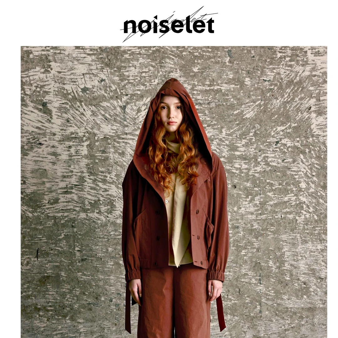 noiselet浓郁意式记忆感肌理面料连帽夹克 N945