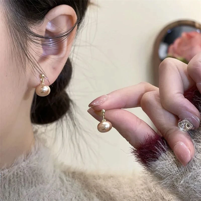 优雅时尚复古珠珠耳环女轻奢小众气质高级感耳钉2024新款爆款耳饰