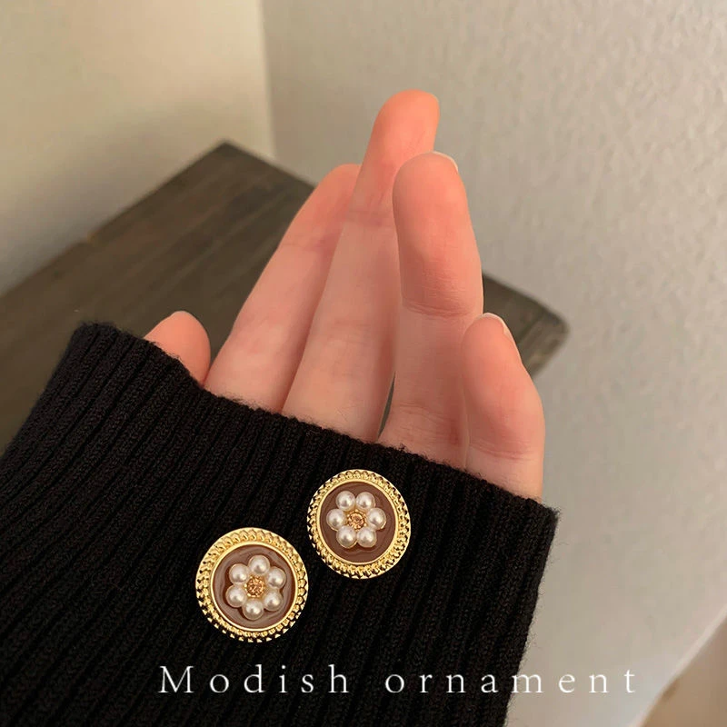 韩国网红复古耳钉2023年新款潮女耳环气质高级大气长款耳坠耳饰品