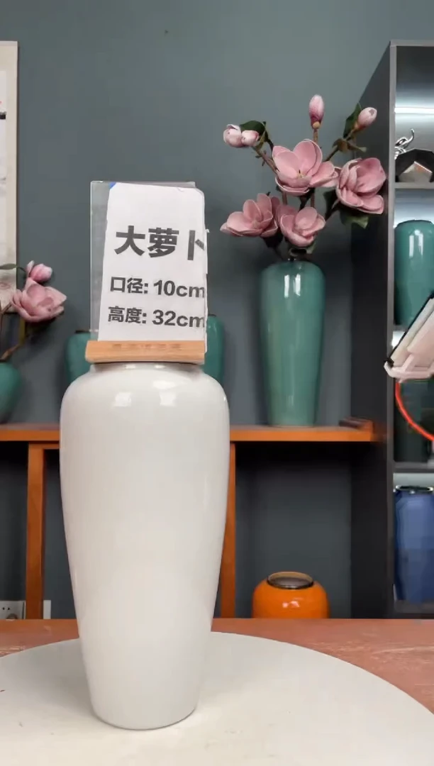 【闪购商品】陶瓷瓷片大萝卜白色瑕疵