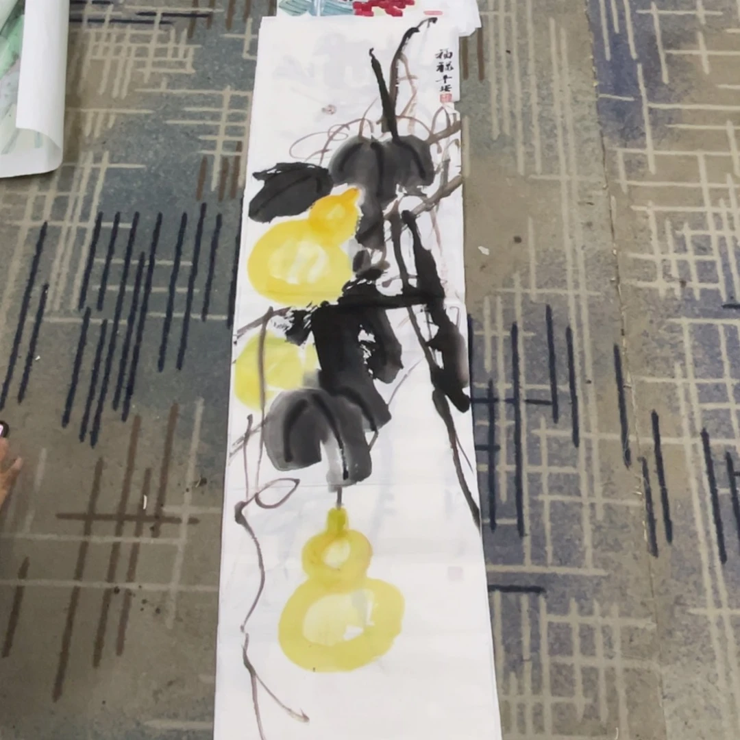 绘画刘福新老师四尺对开111222