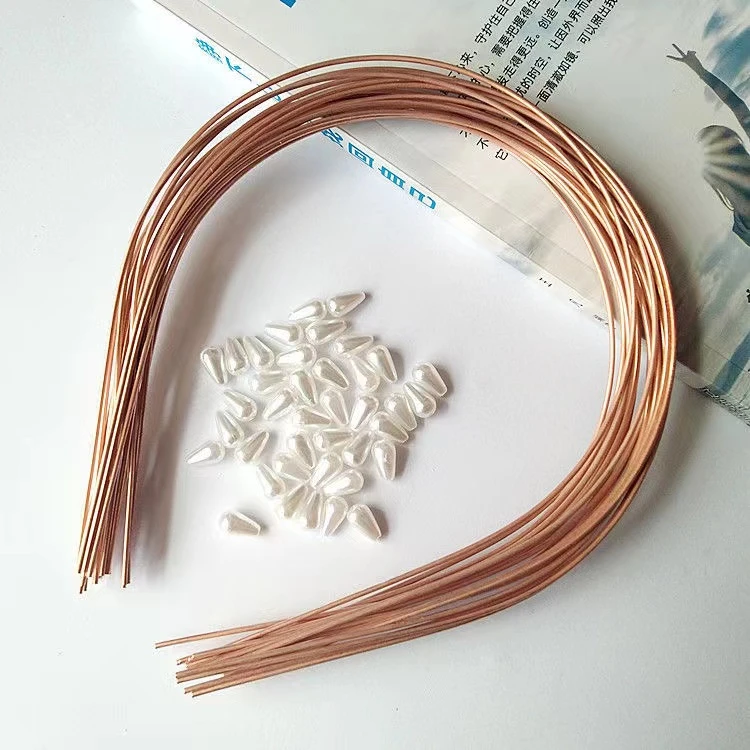【宝老板】韩版儿童成人红铜发箍DIY手工材料