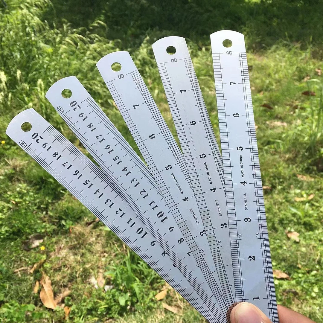 【宝老板】15厘米30厘米加厚钢尺不锈钢材质手工DIY制作工具