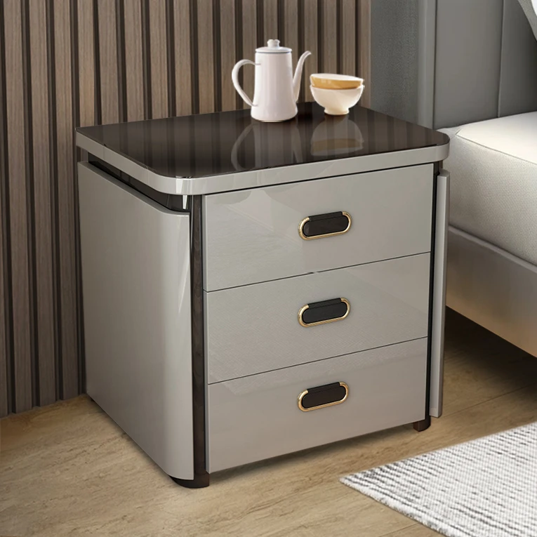 2025新款经济实用床头柜带指纹密码锁内嵌隐藏式保险柜2无功能