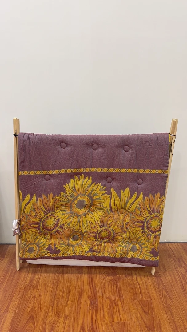 1.2*1.5米 双层有氧色纱纯棉小被子-向日葵