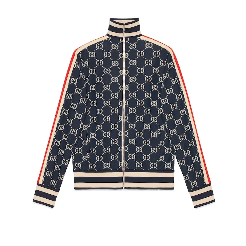 全新未使用 GUCCI/古驰 GUCCI古驰经典双G满印提花拉链夹克外套
