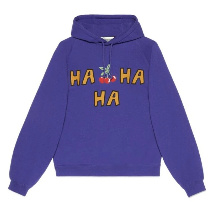 GUCCI/古驰古驰Gucci HA  HA樱桃图案连帽卫衣男女款