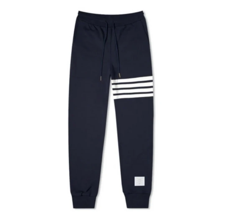 未使用 THOMBROWNE 汤姆布朗TB经典休闲运动卫裤蓝色