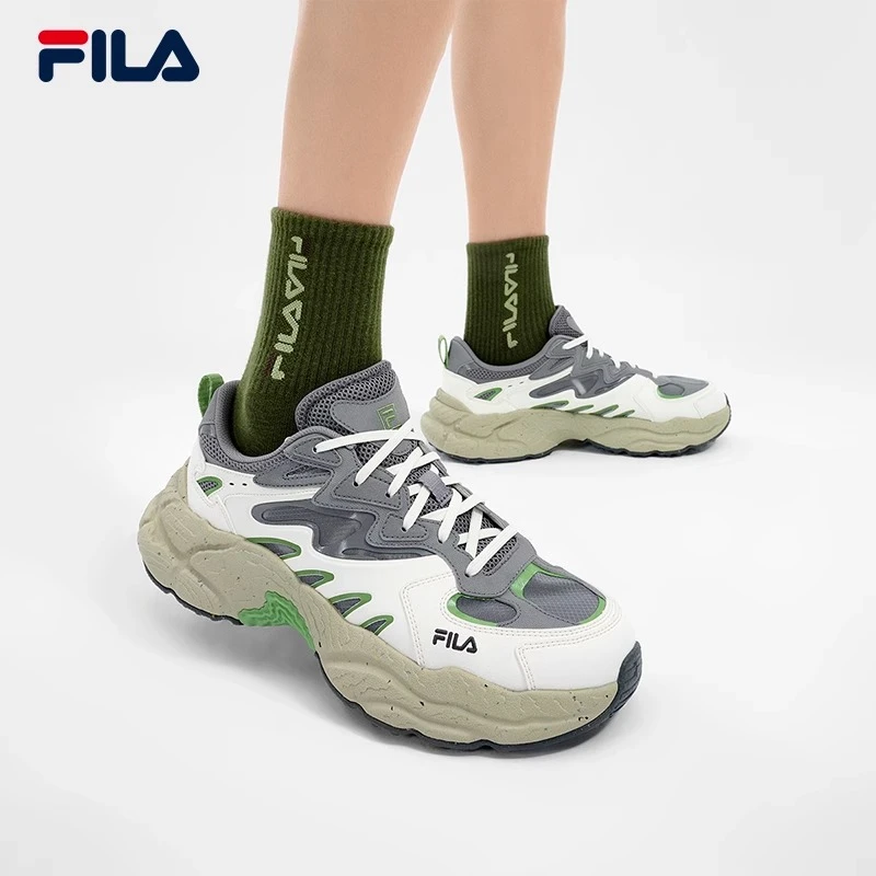 Fila/斐乐24情侣蕨草【夏款蕨草鞋】透气舒适厚底老爹鞋F12M421106F