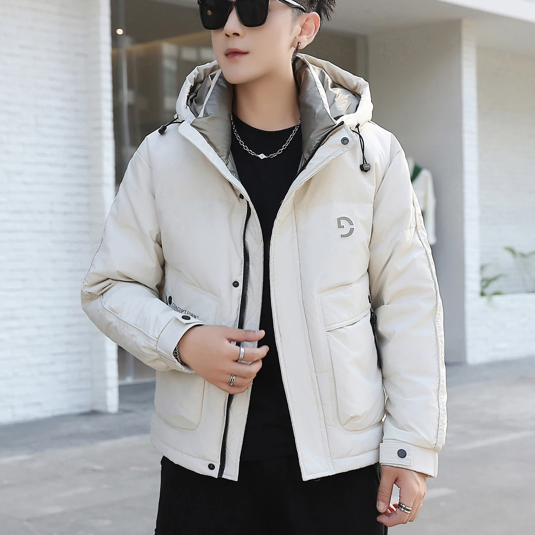 男士防寒秋冬加厚保暖潮流男装休闲百搭宽松冬季连帽外套28825