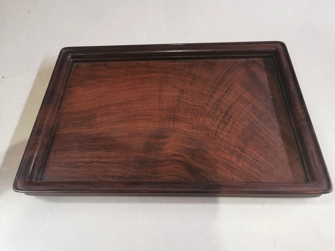 实木老料长方盘33X23X3