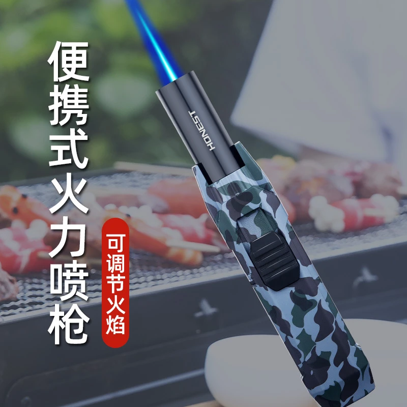 户外露营点火器金属直冲充气高温喷枪单火雪茄厨房户外烧烤用品