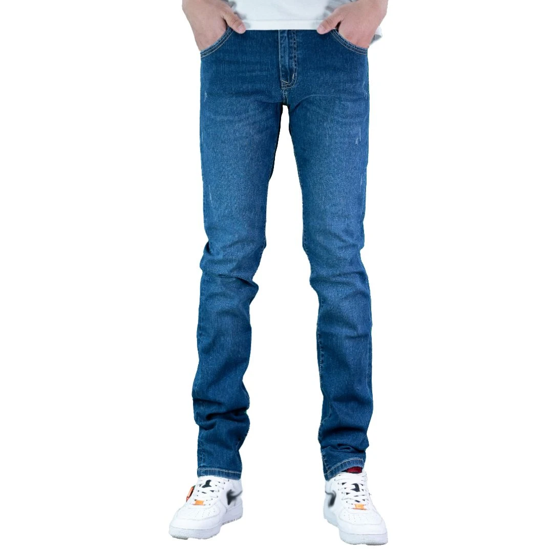 男士开骨直脚裤(加长款）ym1138春夏百搭牛仔裤水洗高腰通用休闲