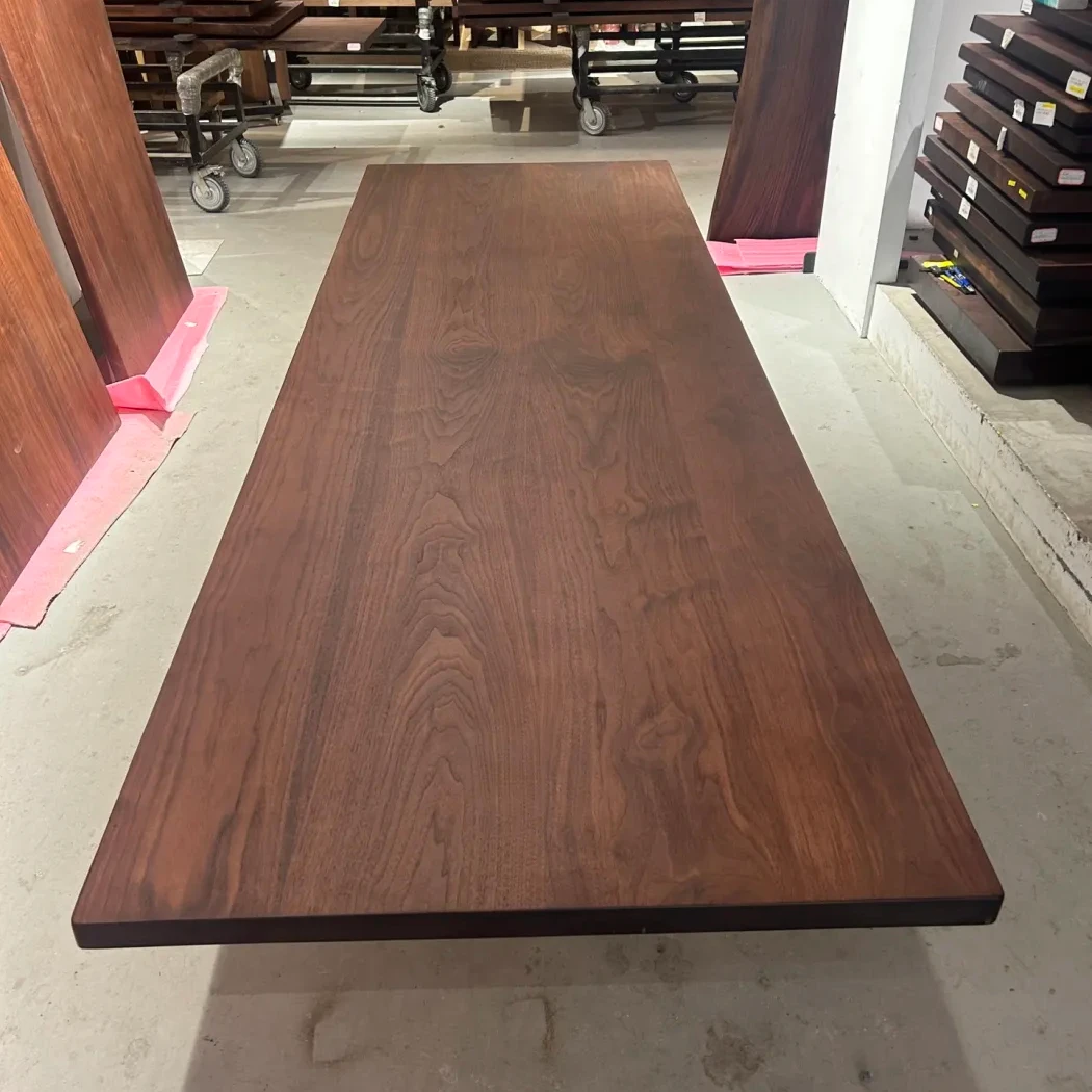 四拼 北美黑胡桃木实木大板 去客厅化大长桌 办公桌 290*98*4.4